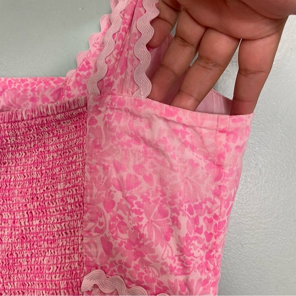 Lilly Pulitzer Pollie Midi Dress Pink Midi Sz 4 - Picture 9 of 10